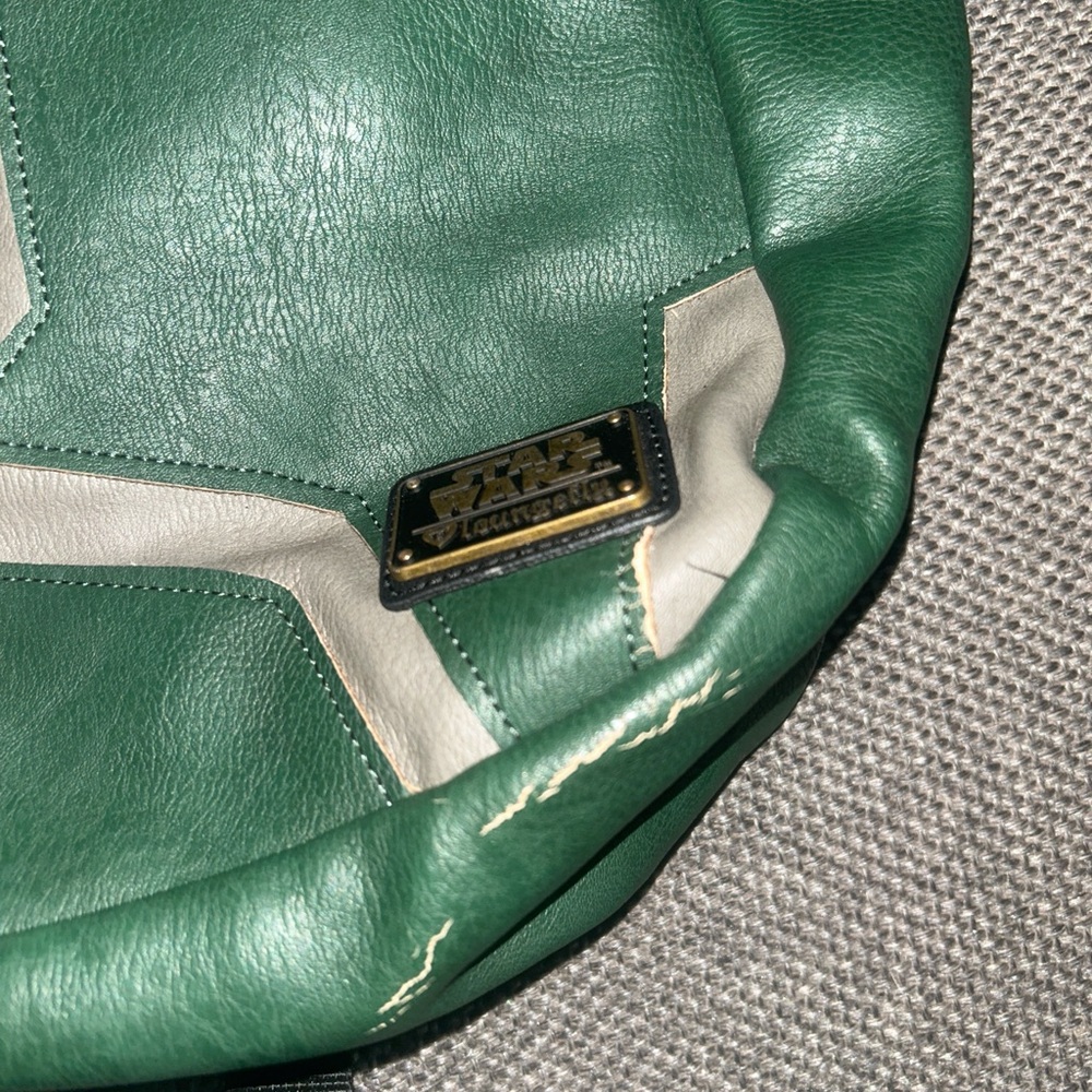 Loungefly Star Wars Boba Fett Green Leather Backpack - Picture 4 of 8